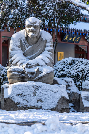 Sculpture of a man in Hakone, Japan.の写真素材
