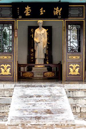 Buddhist temple in Shanghai, China.の写真素材