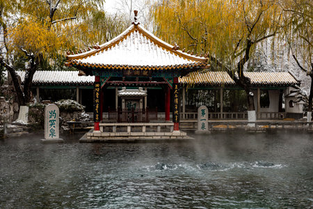Hangzhou Yonggungsa Temple in Hangzhou China.のeditorial素材