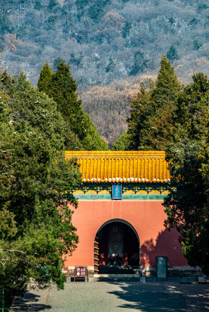 Tibetan Architecture in Beihai Park, Beijing, Chinaの写真素材