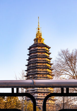 Pagoda of the Temple of Heaven in Beijing, China.の写真素材