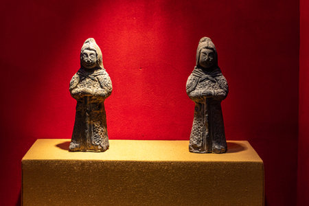 Statues in the Museum of Anatolian Civilization in Istanbul, Turkey