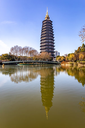 Tower in Hangzhou.の写真素材