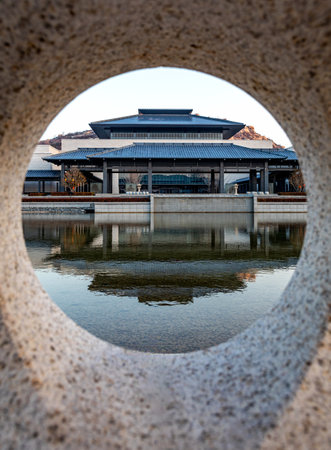 China, Hebei Province, Shijiazhuang City, Jinzhong City Scenic Areaのeditorial素材