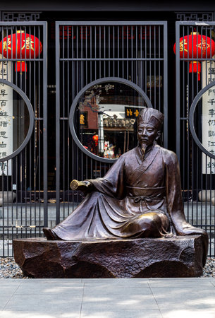 Statue in Hong Kongの写真素材