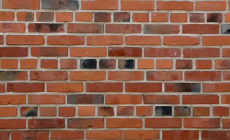 Red brick wallの写真素材