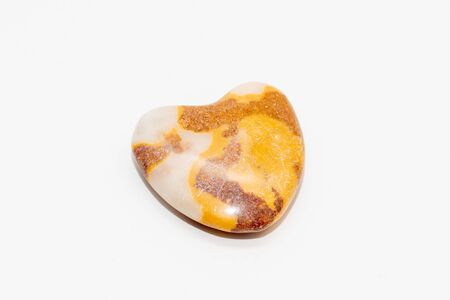 Heart of stone leopard pattern partially white orange redの写真素材