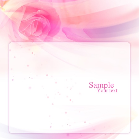 Frame with rose layoutの写真素材