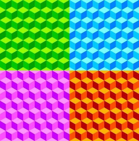 Cube Collage backgroundのイラスト素材