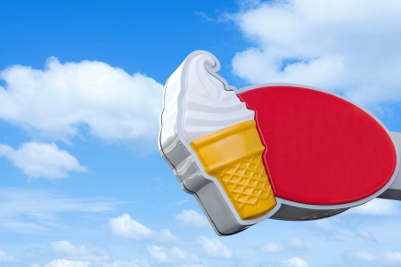 Ice cream billboard の写真素材