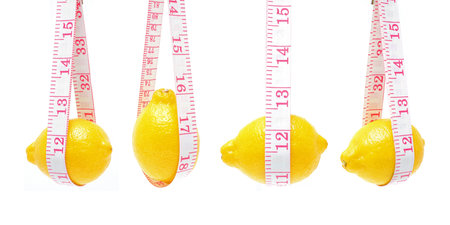Lemon and Tape measuresの写真素材