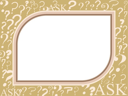 Q A frameのイラスト素材