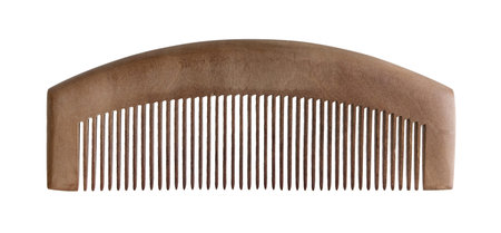 Wood combs isolated