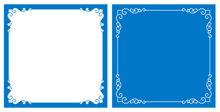 Vector decorative and background frameのイラスト素材