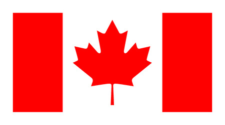official flag of Canadaのイラスト素材