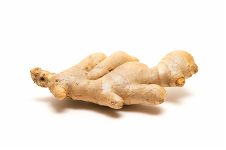 Ginger  isolated on white backgroundの写真素材