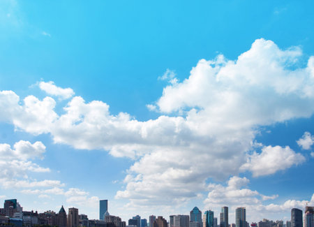 Cloudy sky in Shanghai ,China
