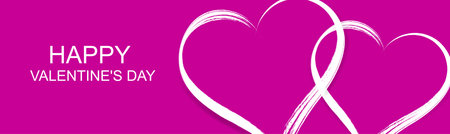 happy valentine's day banner backgroundのイラスト素材