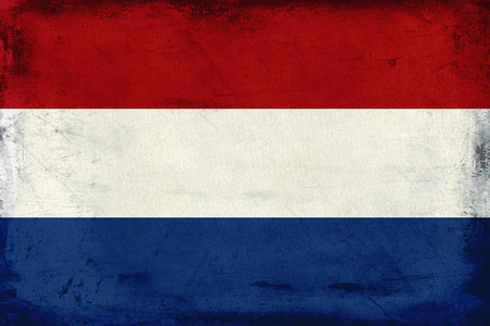 Vintage national flag of Netherlands backgroundの写真素材