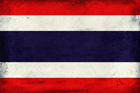 Vintage national flag of Thailand backgroundの写真素材