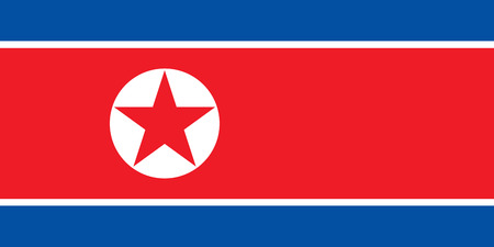 North Korean flag backgroundのイラスト素材