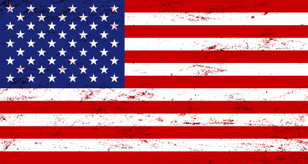 grunge USA flag backgroundのイラスト素材
