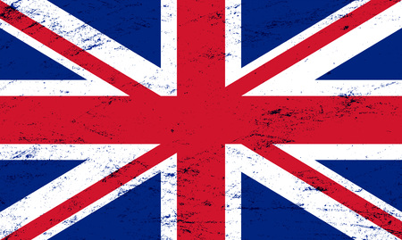 grunge flag of the united kingdom backgroundのイラスト素材