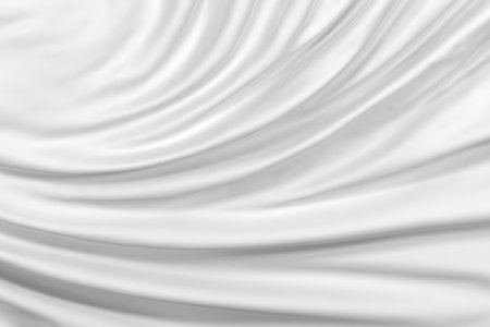 Smooth 3D fabric material with beautiful wrinkles, perfect for backgroundの写真素材