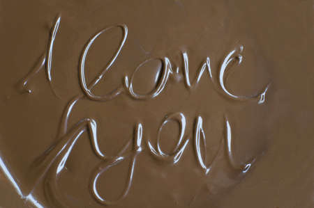 Chocolate messageの写真素材