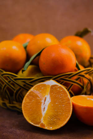 Vitamine C is inside of oranges