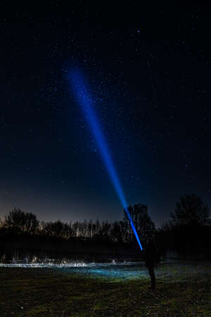 A night under the starsの写真素材