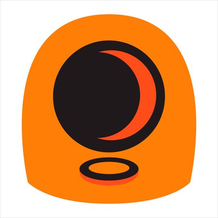 Fortune teelling, divination isolated crystal ball for mystic sphere of activity, shop. Witch store. Idea Taromancy, esoteric books, presentation, website. Furtive telling and witchcraft icons. Vector doodle  illustrationsのイラスト素材