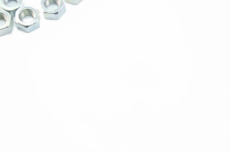 Nuts with whitespace for advertising or wording.の写真素材