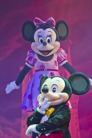 GREEN BAY, WI - FEBRUARY 10:  Mickey and Minnie Mouse it the Disney Princesses show at the Resch...