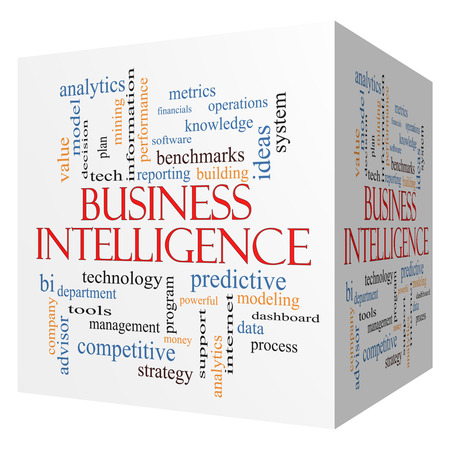 Business Intelligence 3D cube Word Cloud Concept with great terms such as predictive, modeling, analytics and more. Business Intelligence 3D cube Word Cloud Concept with great terms such as predictive, modeling, analytics and more.