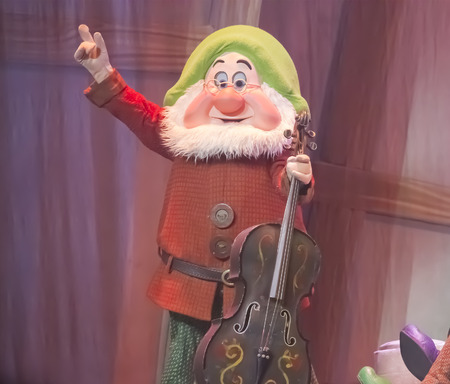 GREEN BAY, WI - FEBRUARY 10:  Doc the Dwarf from Snow White from Snow White at the Disney Princesses show at the Resch Center on February 10, 2012 in Green Bay, Wisconsin.のeditorial素材