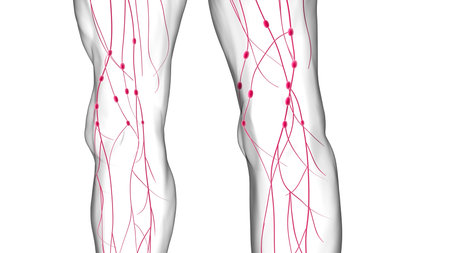 Human Lymph Nodes Anatomy For Medical Concept 3D Illustration