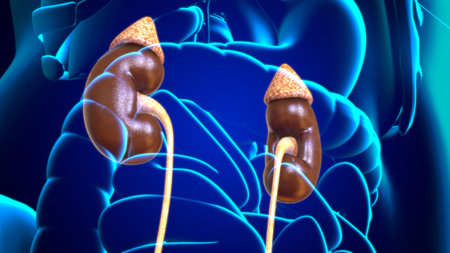 3D Illustration Female Urinary System For Medical Concept