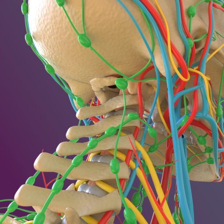 Human skeleton anatomy Femur Bone 3D Rendering For Medical Concept
