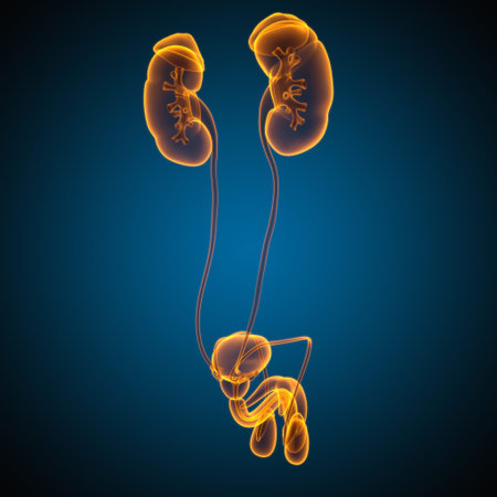 Male Reproductive System Anatomy For Medical Concept 3D Illustration
