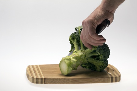 vegetable broccoli with white backroundの写真素材