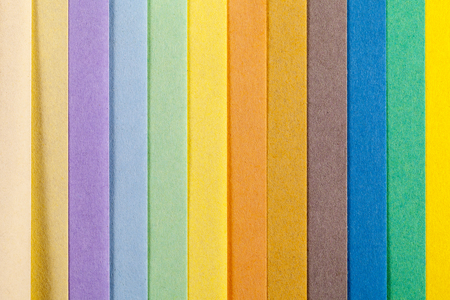 Background of colorful paper  parallel thin vertical stripesの写真素材