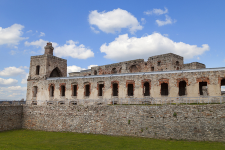 17th century castle  Krzyztopor, italian style palazzo in fortezza, ruins, Ujazd, Poland.  It was built by a Polish nobleman and Voivode of Sandomierz, Krzysztof Ossolinskiのeditorial素材