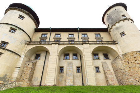 WISNICZ, POLAND - JUNE 30, 2018: 14th century medieval Nowy Wisnicz castle,  Lesser Poland Voivodeshipのeditorial素材