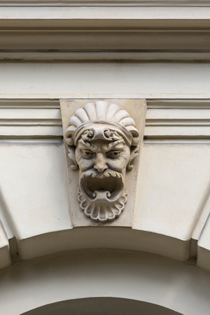 KRAKOW, POLAND - SEPTEMBER 9, 2018:  Juliusz Slowacki Theatre, 19th century eclectic building, details of facadeのeditorial素材