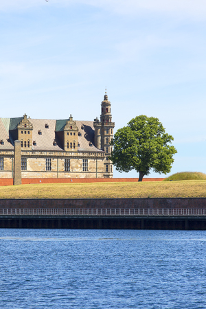 Medieval Kronborg Castle on the Oresund Strait, Baltic Sea, Helsingor, Denmarkのeditorial素材