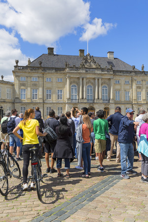 Decorative great stone spheres on the Christiansborg Palace Square, Copenhagen, Denmarkのeditorial素材