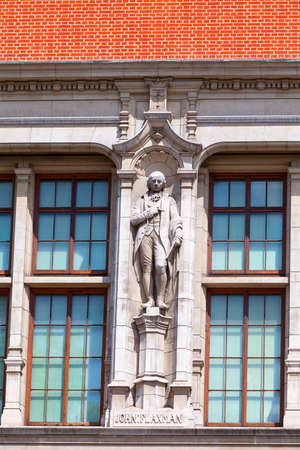 Victoria and Albert Museum, facade, South Kensington, London, United Kingdom. It is the largest museum of decorative arts and design in the worldのeditorial素材
