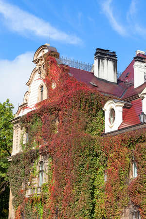17th century  Moszna Castle on a sunny day.It  is a historic castle and residence located in a small village , one of the best known monuments in the western part of Upper Silesia.のeditorial素材