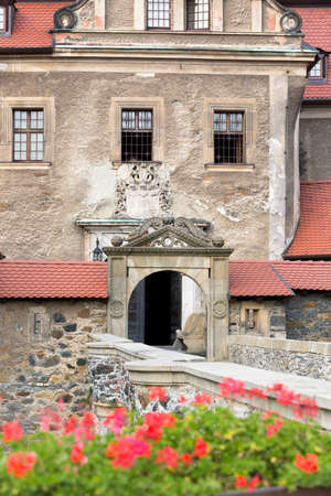 Czocha Castle, medieval mysterious 13th century fortress, Lesna, Polandのeditorial素材